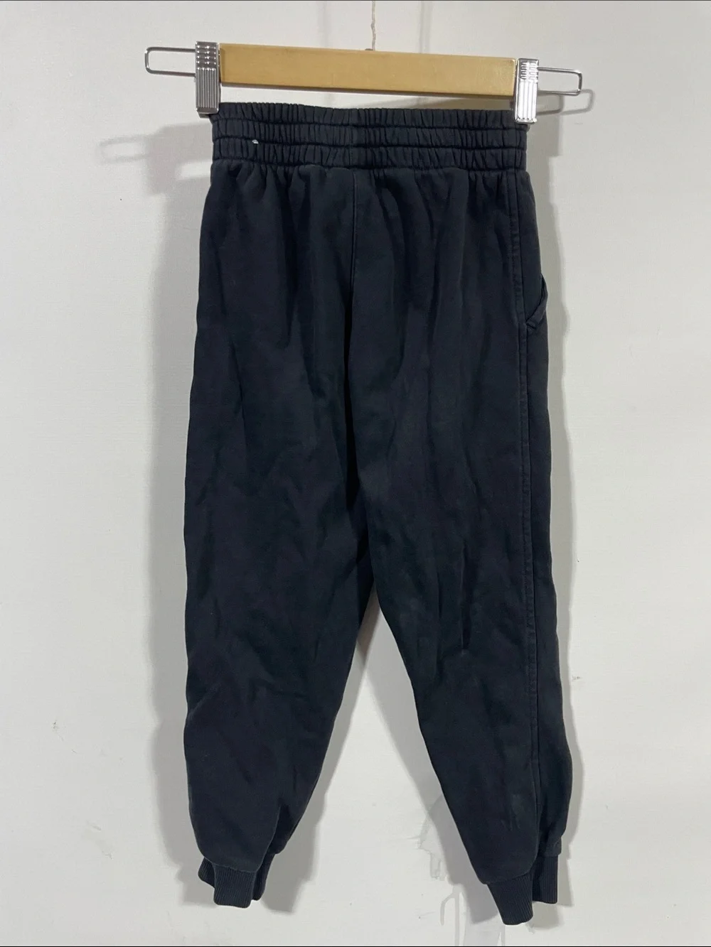 Nike Black Kids Jogger Sweatpants with White Logo
